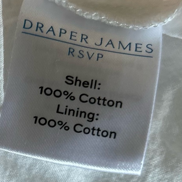 Draper James White Maxi Dress Medium W/ Ruffles & Floral Details Sleeveless - Picture 4 of 6